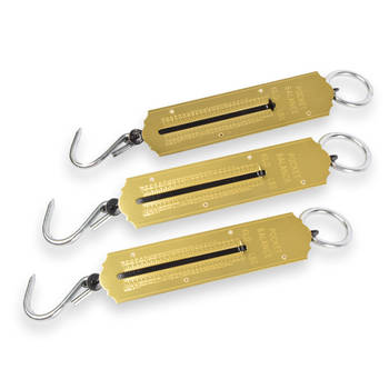 3x Luggage scale metal Weighing luggage Scale Range: up to 50 kg/110 lb with ring and hook 5cm*20cm*5.5cm