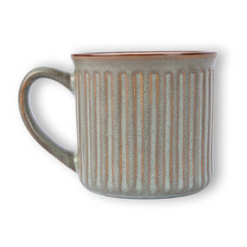 Blue Earthenware Cup Set - Stylish Design - 1 Piece, 378g - Dimensions: 9cm x 13cm x 9cm - Capacity: 250ml - Ideal for