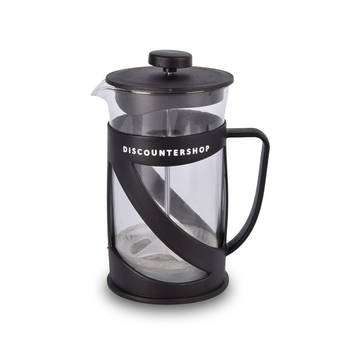 Koffie en theezetapparaat zwart&transparente 600 ml kunststof & glas Theemachine Theemaker 17cm*9cm