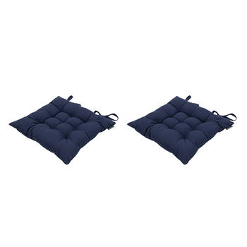 Madison - Zitkussen Panama Indigo - 46x46cm - 2 Stuks