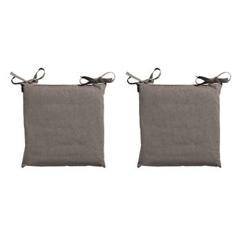 Madison Toscane Zitkussen - Outdoor - Oxford Taupe - 46x46 - Bruin - 2 Stuks