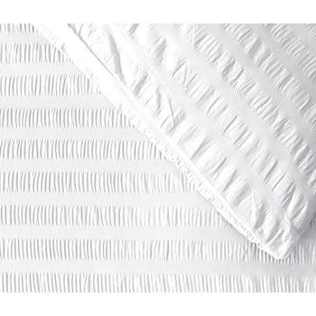 Lanotte® - Amalfi Collectie - Dekbedovertrek - Seer Sucker - Wit - 2 Kussenslopen 60x70 cm - 200x200/220 cm