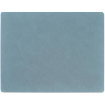 LIND DNA Placemat Nupo - Leer - Light Blue - 45 x 35 cm