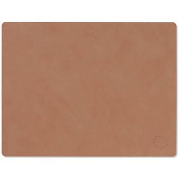 LIND DNA Placemat Nupo - Leer - Old Rose - 45 x 35 cm