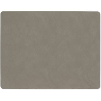 LIND DNA Placemat Nupo - Leer - Flint Grey - 45 x 35 cm