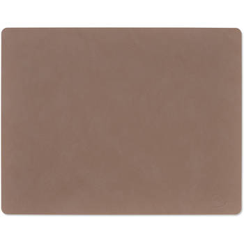 LIND DNA Placemat Nupo - Leer - Truffle - 45 x 35 cm