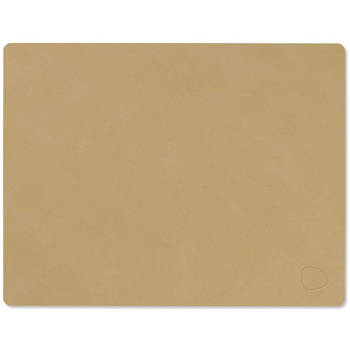 LIND DNA Placemat Nupo - Leer - Khaki - 45 x 35 cm