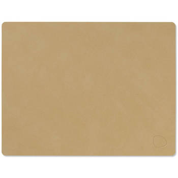 LIND DNA Placemat Nupo - Leer - Khaki - 45 x 35 cm