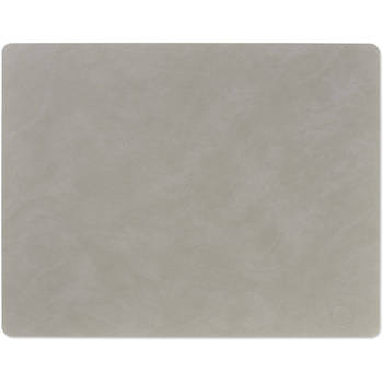 LIND DNA Placemat Nupo - Leer - Light Grey - 45 x 35 cm