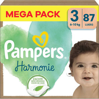 Pampers - Harmonie - Maat 3 - Mega Pack - 87 stuks - 6/10 KG