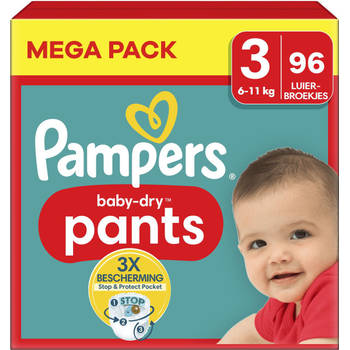 Pampers - Baby Dry Pants - Maat 3 - Mega Pack - 96 luierbroekjes