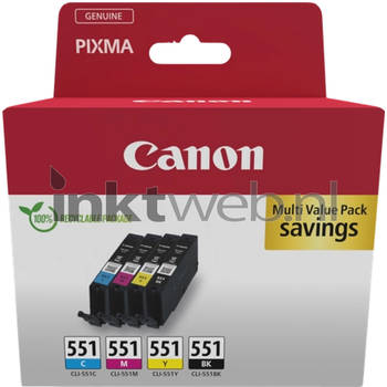 Canon CLI-551 Multipack zwart en kleur cartridge