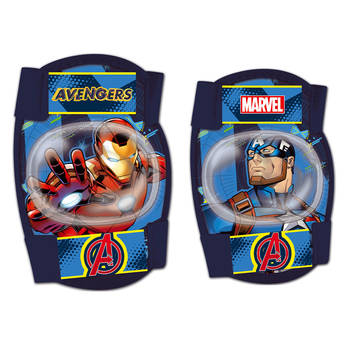 Marvel Avengers beschermset 4-delig junior blauw maat S
