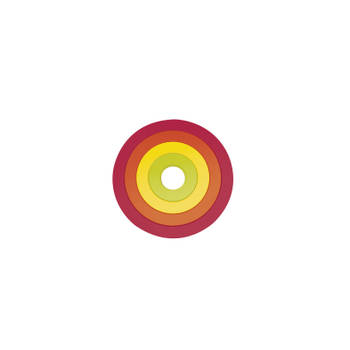 Zak!Designs - Onderzetter Circle Set van 4 Stuks - Melamine - Multicolor