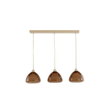 Light & Living - Hanglamp BISHO - 94x26x19cm - Bruin