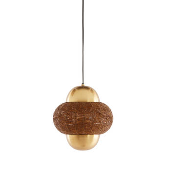 Light & Living - Hanglamp CETARA - Ø26x28cm - Bruin