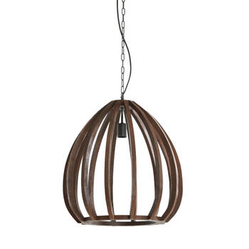 Light & Living - Hanglamp BARSIA - Ø50x54cm - Bruin