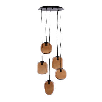 Light & Living - Hanglamp MEZZA - Ø45x23cm - Bruin