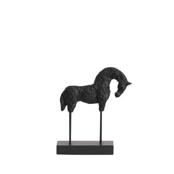 Light & Living - Ornament HORSE - 27x9x31cm - Zwart