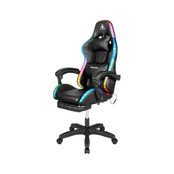 Krüger&Matz GX-150 game stoel met LED verlichting - gaming chair - gamingstoel - RGB - zwart