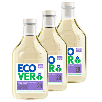 Ecover Wasmiddel Voordeelverpakking 3 x 1,43L - Ecologisch & Krachtig - Voor Gekleurde Was - Appelbloesem & Freesia Geur