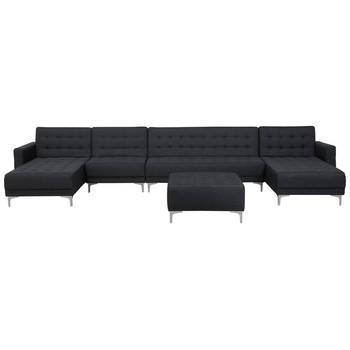 Beliani ABERDEEN - Modulaire Sofa-Grijs-Polyester