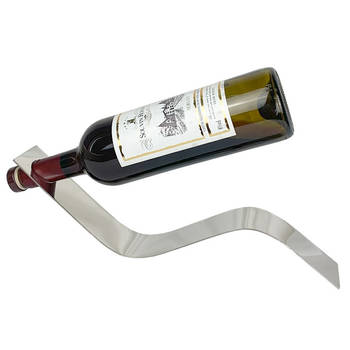 Vinata Mera wijnrek - RVS - 1 fles - wijnfleshouder - wijnfles houder - wijnstandaard - wijnfleshouder metaal -