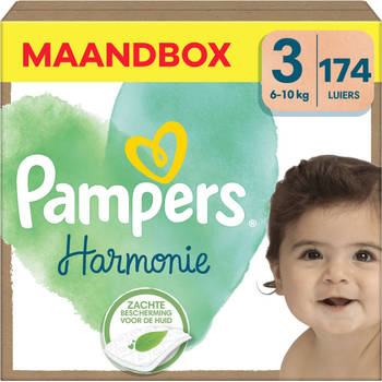 Pampers - Harmonie - Maat 3 - Maandbox - 186 stuks - 6/10 KG