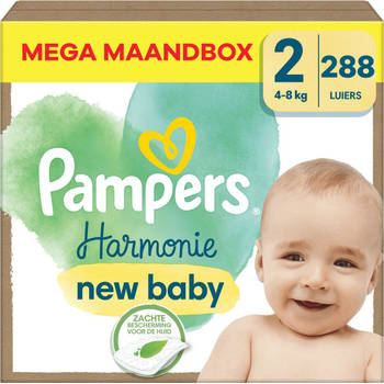 Pampers - Harmonie - Maat 2 - Mega Maandbox - 288 stuks - 4/8 KG