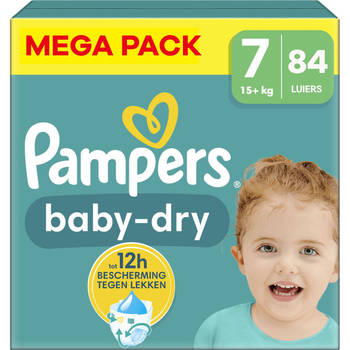 Pampers - Baby Dry - Maat 7 - Mega Pack - 84 stuks - 15+ KG