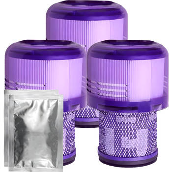 3x HEPA filter geschikt voor Dyson V11, SV14 en V15 steelstofzuigers met geurkorrels lavendel
