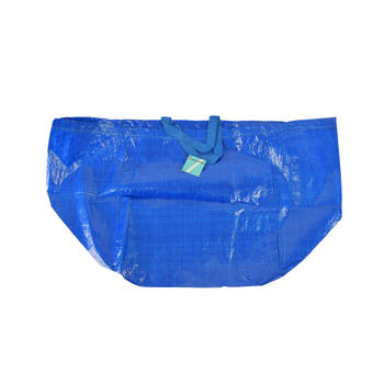Handige Blauwe Boodschappentas Ruime Opbergruimte Lichtgewicht Plastic Tas