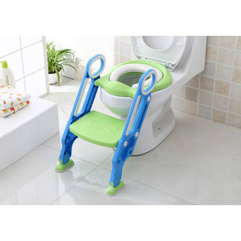 Parcura wc verkleiner met trapje Toiletverkleiner & Opstapje voor peuter - Groen