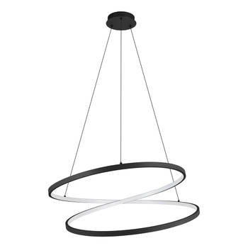EGLO Ruotale Hanglamp - LED - Ø 70 cm - Zwart/Wit