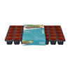 Tuinplus - Kweektray 5x50x30 cm inclusief 40 plastic potjes