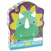 Floss & Rock Puzzel Dino - 12 stukjes - 35 x 18 cm - Multi