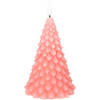 Blokker LED kaars Kerstboom - 10x10x15cm - roze