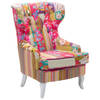 Beliani MOLDE - Fauteuil-Multicolor-Polyester