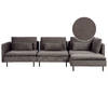 Beliani EGERIS - Modulaire Sofa-Bruin-Corduroy