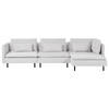 Beliani EGERIS - Modulaire Sofa-Grijs-Polyester