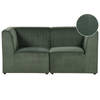 Beliani LEMVIG - Modulaire Sofa-Groen-Corduroy