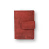 4east Rode Dames Portemonnee - Stijlvol Echt Leder - 14 Creditcards Vakjes - Afmetingen 6.5cm x 1.5cm x 10cm