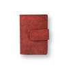 4east Red Ladies Wallet - Stylish Genuine Leather - 14 Credit Card Pockets - Dimensions 6.5cm x 1.5cm x 10cm