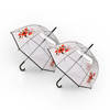 2x Umbrella Diameter 86 cm Sturdy umbrella transparent rain accessories polyester Automatic umbrella