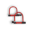 2x Stevig Fietsbeugelslot voor Maximale Fietsveiligheid - Lichtgewicht, Rood - Inclusief 2 Sleutels - met 10mm Dikke