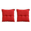 Madison Zitkussen - Basic Red - 50x50 - Rood - 2 Stuks