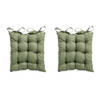 Madison Toscane Kussen - Basic Green - 46x46 - Groen - 2 Stuks