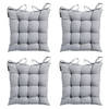 Madison Toscane Kussen - Panama Light Grey - 46x46 - Grijs - 4 Stuks