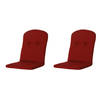 Madison Kuip Hoog - Rib Red - 45x96 - Rood - 2 Stuks