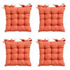 Madison Toscane Kussen - Panama Flame Orange - 46x46 - Oranje - 4 Stuks